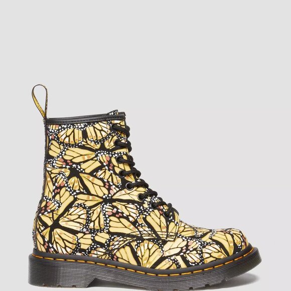 Dr. Martens 1460 Butterfly Print Suede Boots Men's Size 10 RARE NEW - Picture 15 of 16